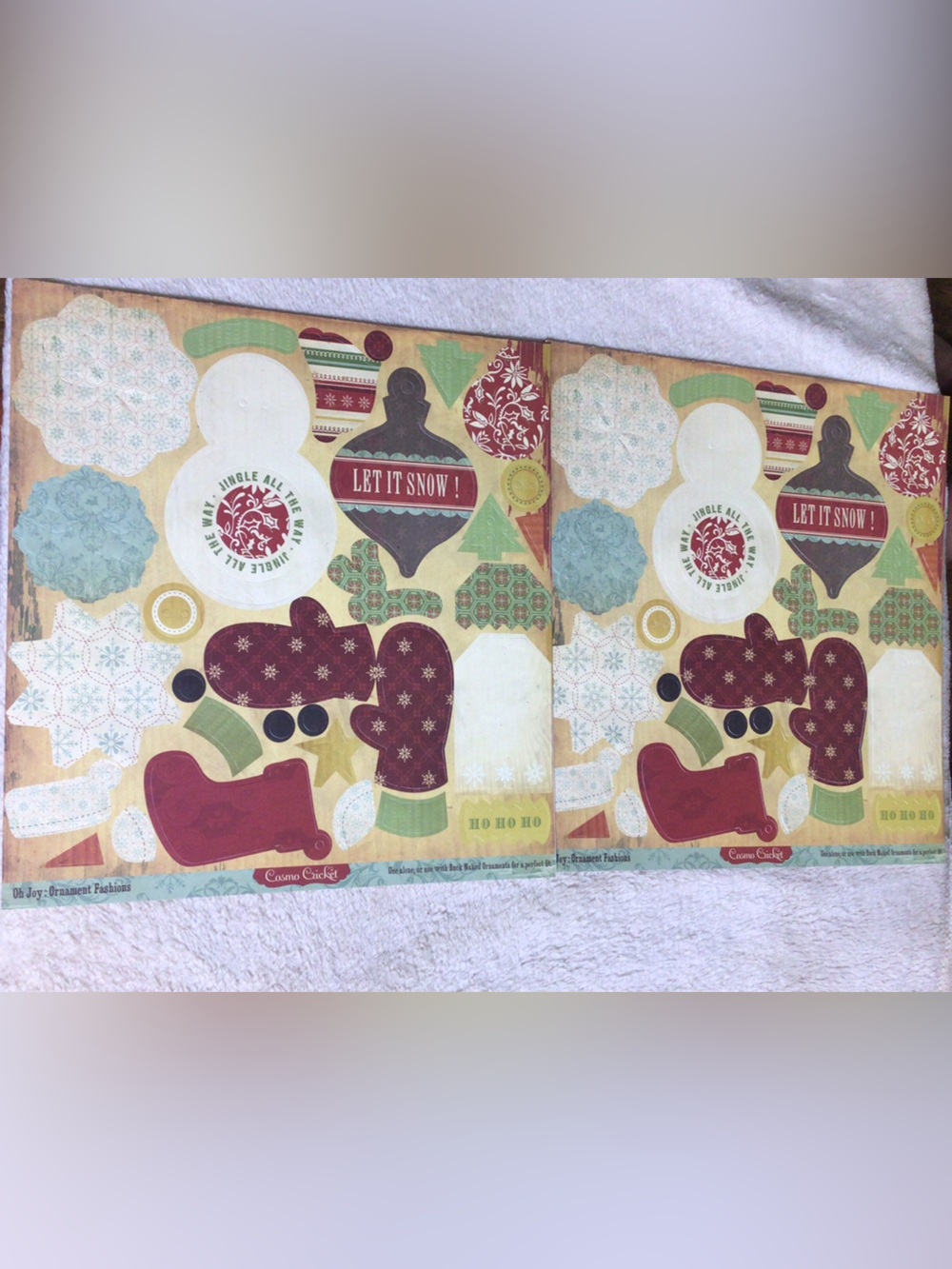 Cosmo cricket scrapbook Craft sheets